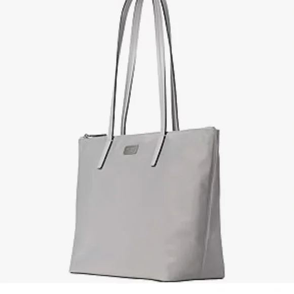 Kate Spade Hayden Top Zip Tote Nimbus Grey Shoulder Bag - Picture 2 of 13